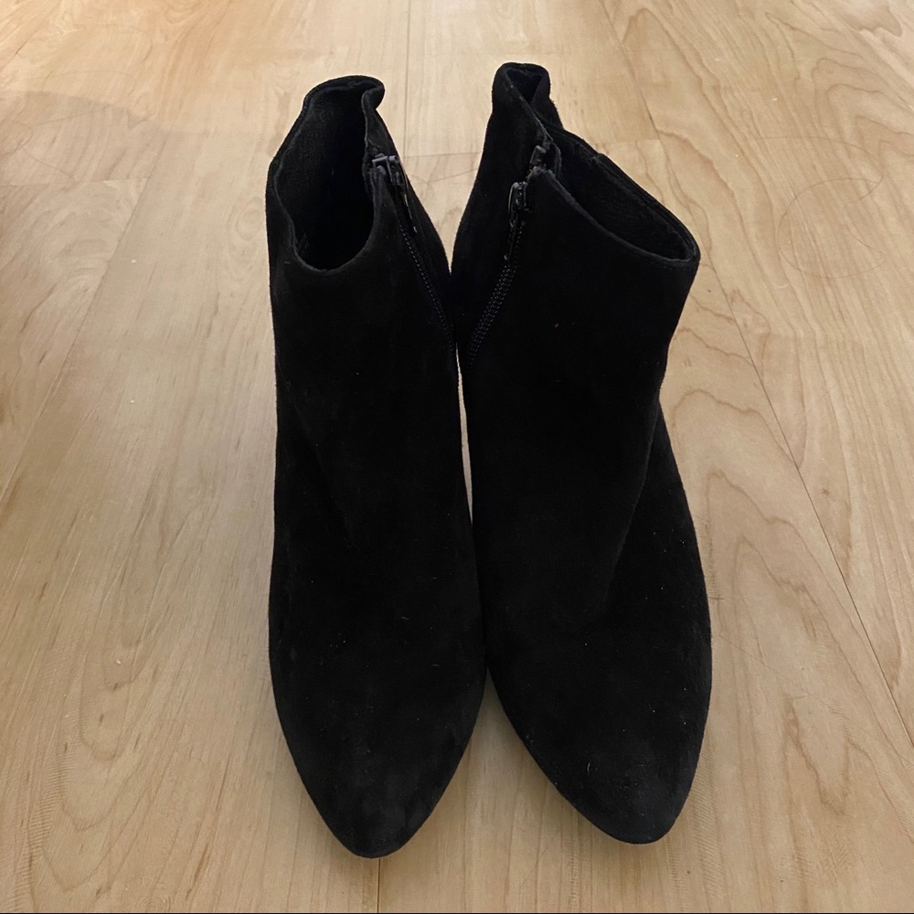 JCrew Black Suede Booties